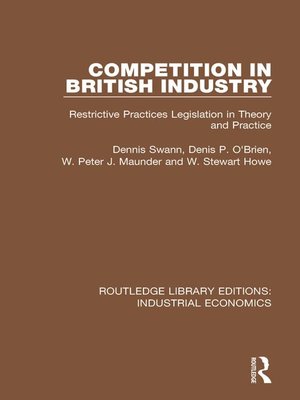 cover image of Competition in British Industry
